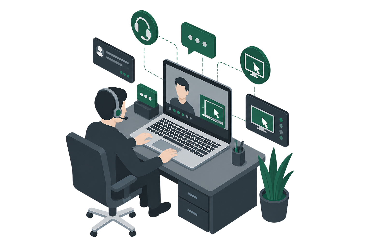 Remote Support illustration